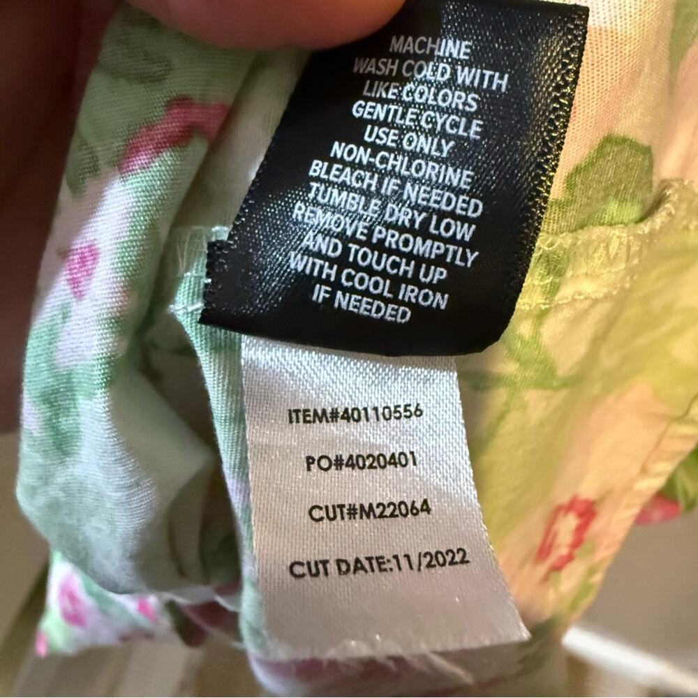 TORRID Green & Pink Floral Ruffle Strap Midi Dress | Size 1 - Picture 7 of 13